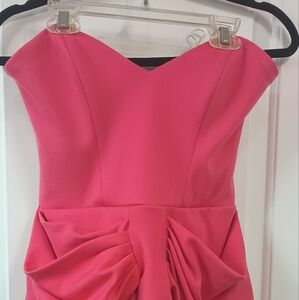Lipsy-London Pink Strapless Dress